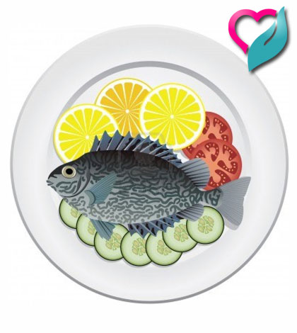 fish served on plate