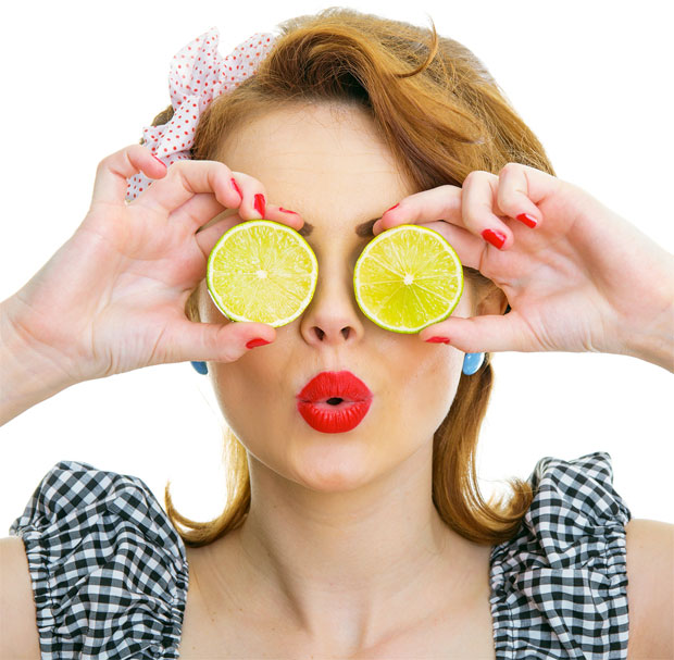 lemon on eyes