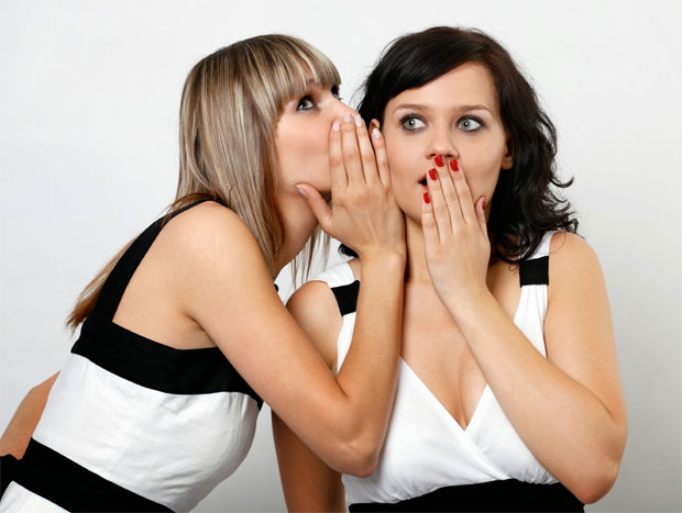 woman gossips