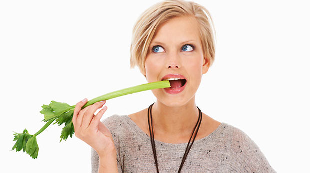 eating celery