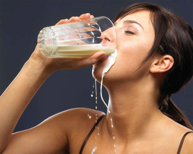 drinking honey and milk