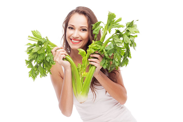 celery eating girl