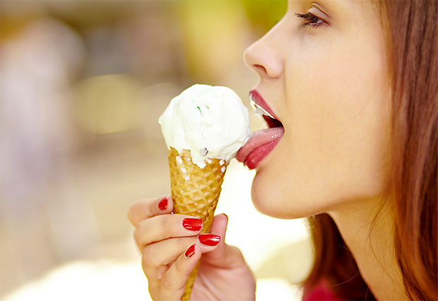 Ice-cream in summer